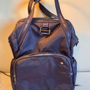 Pacsafe® CX 17L anti-theft travel backpack - excellent con'd - royal blue